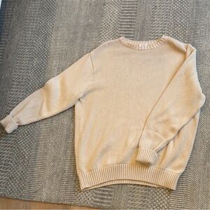 Brandy Melville Cream Crew Neck Sweater